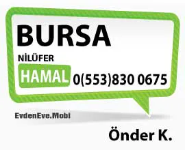 Bursa Nilüfer Bölgesinde Evden Eve Hamal Hizmeti, Bursa Günlük Eşya ve Yük Taşıma, Nilüfer Günlük Hamal Fiyatları